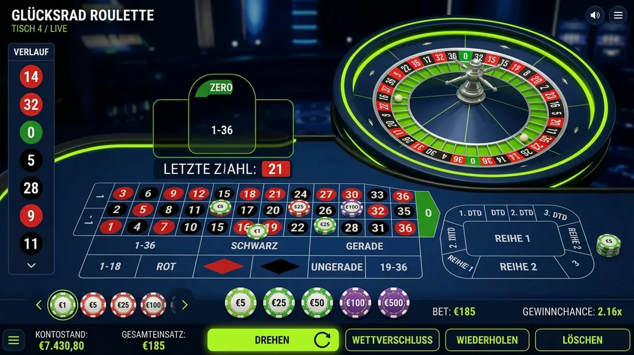 Tischspiele & Video Poker · Refuel
